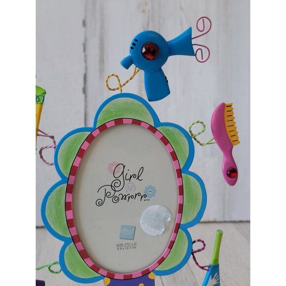 Girl power Beauty Queen photo frame makeup hairspray brush home decor - Picture 7 of 10